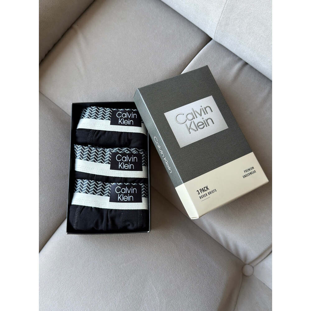 CK Siyah Çizgili Premium Boxer
