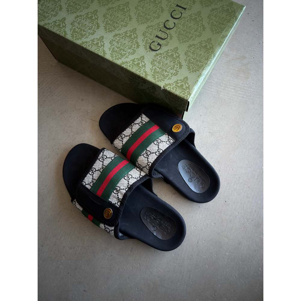 Gucci Siyah Gri Terlik