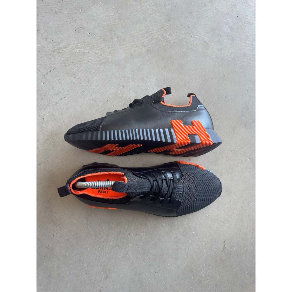 Hermes Siyah Turuncu Sneakers