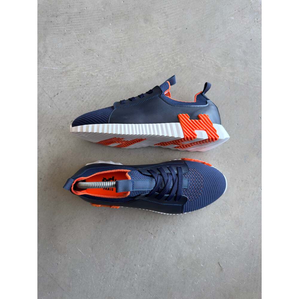 Hermes Lacivert Turuncu Sneakers