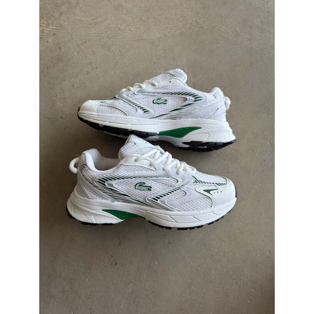 Lacoste Beyaz Fileli Yeşil Detay