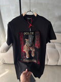 D&G Leopar siyah tshirt (premium)