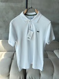 Lacoste Polo Yaka Beyaz Tshirt (premium)