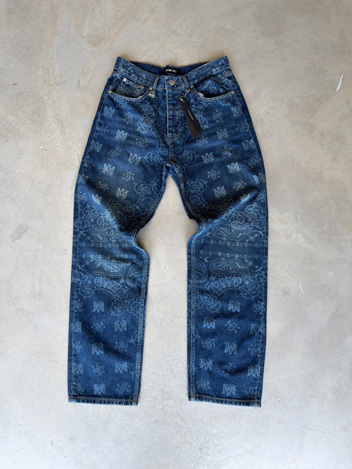 Amiri Lacivert Kot Pantolon