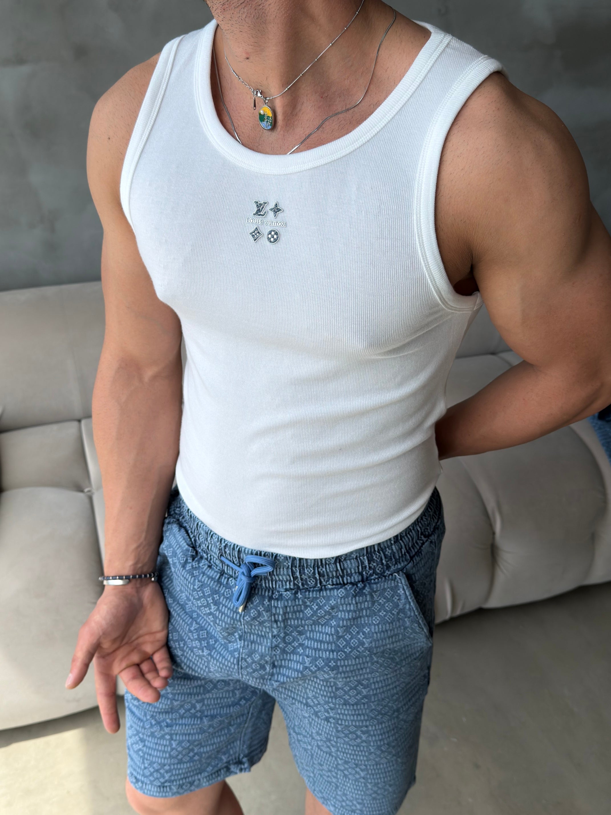 Louis Vuitton Premium Fitilli Erkek Atlet