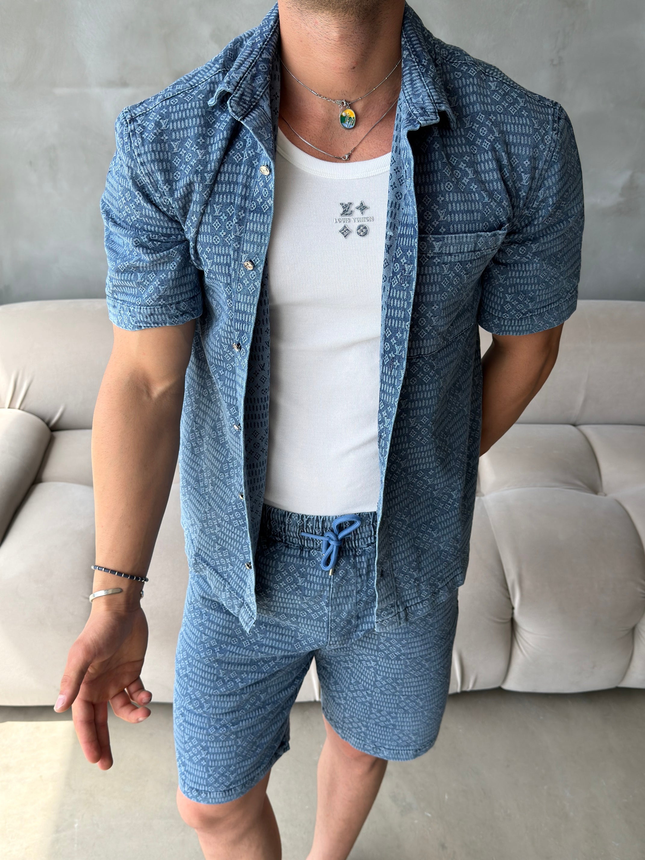 Louis Vuitton Premium Denim Takım