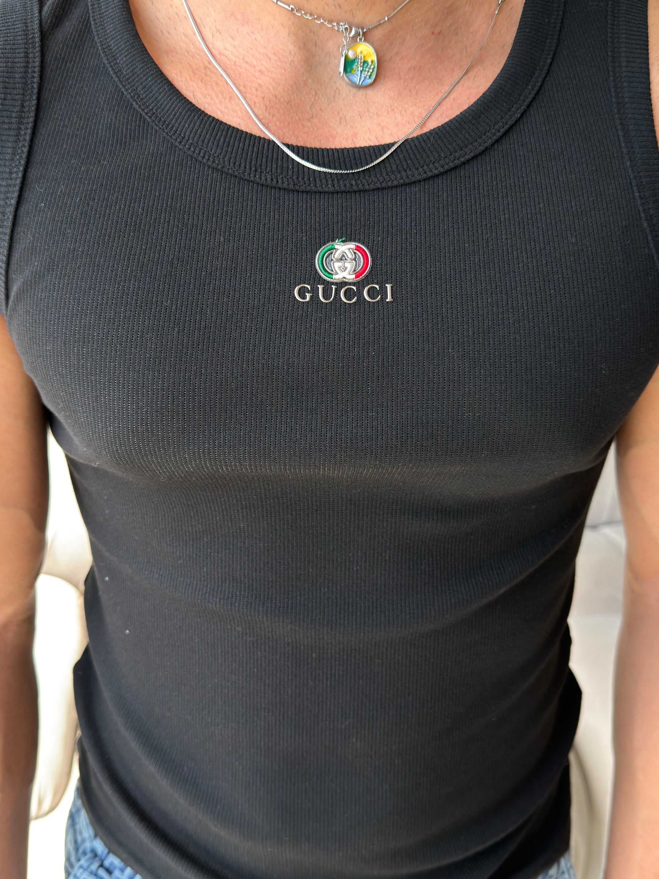 Gucci Premium Fitilli Erkek Atlet – Slim Fit