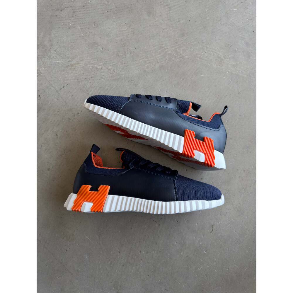 Hermes Lacivert Turuncu Sneakers