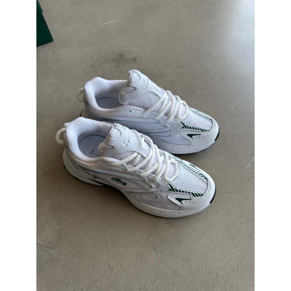 Lacoste Beyaz Fileli Yeşil Detay