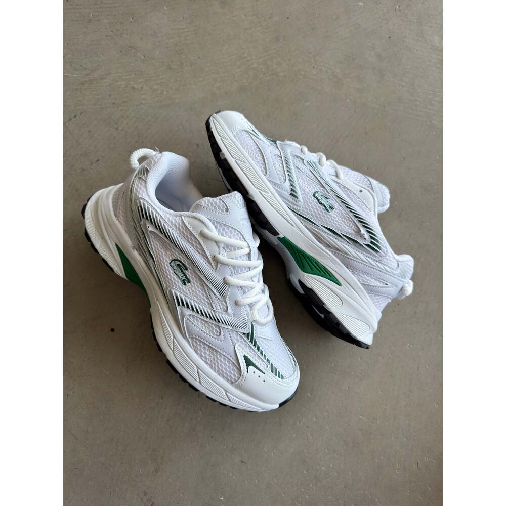 Lacoste Beyaz Fileli Yeşil Detay
