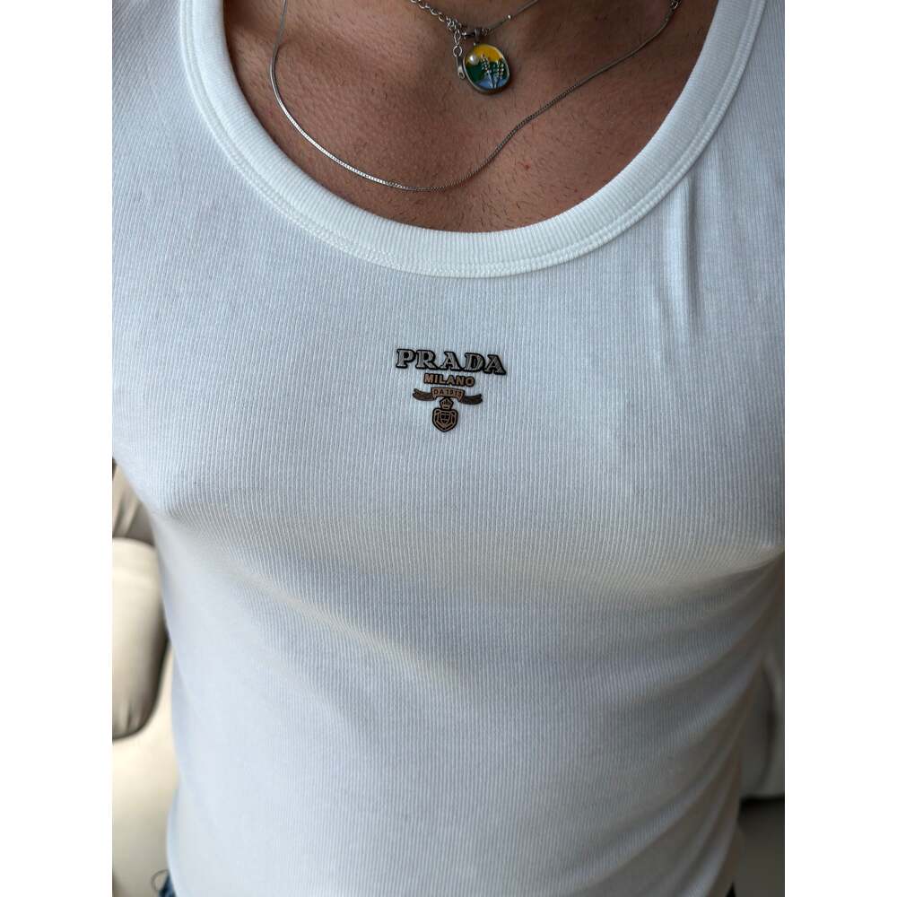 Prada Premium Fitilli Erkek Atlet