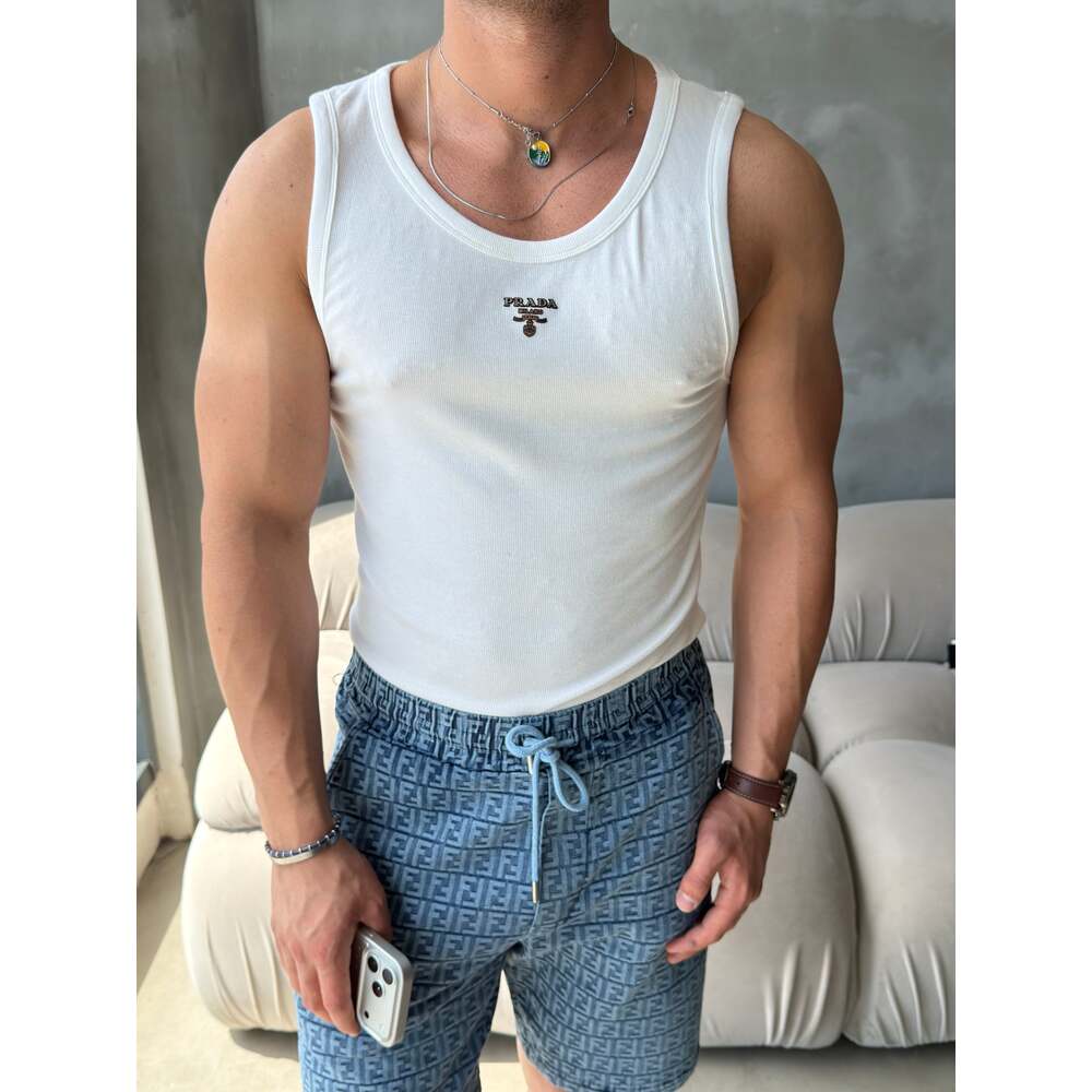 Prada Premium Fitilli Erkek Atlet