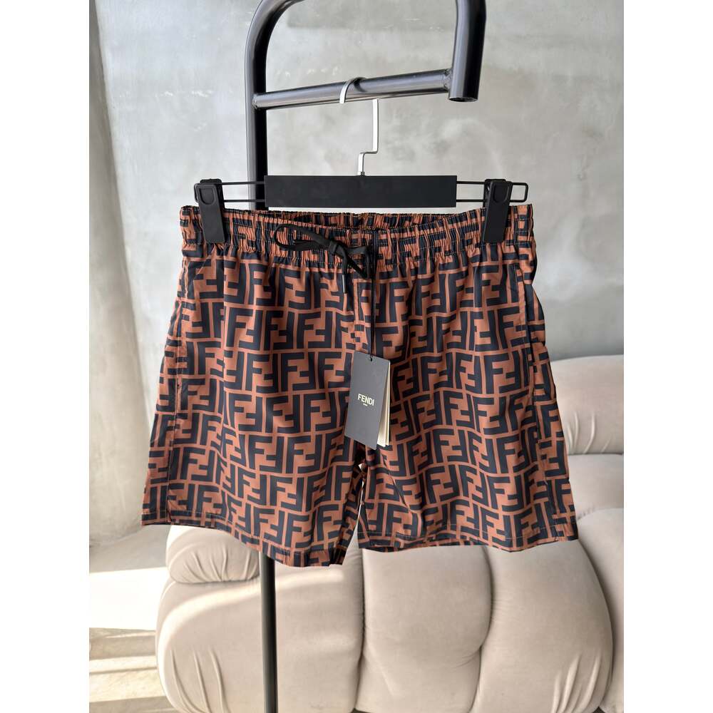 FENDİ KAHVE DESEN DENİZ ŞORT [İTHAL]