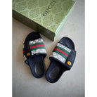 Gucci Siyah Gri Terlik