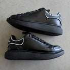 Alexander Mcqueen Siyah Beyaz Deri