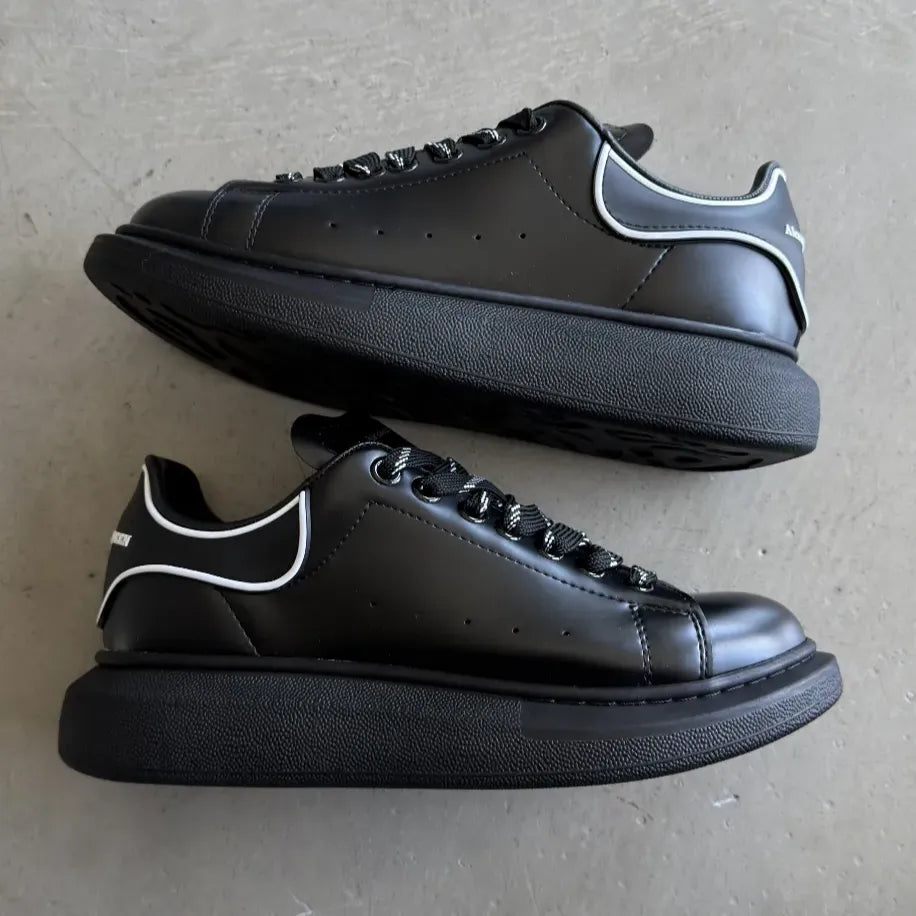 Alexander Mcqueen Siyah Beyaz Deri